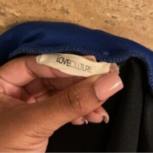 Love Culture Royal Blue High-Low Skirt – Size M